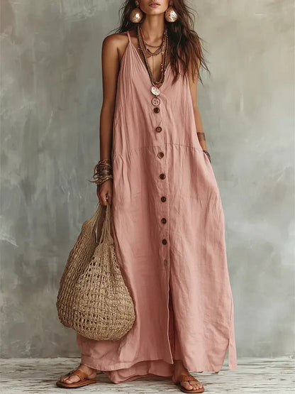 Boho Linen Maxi Dress: Effortless Summer Style