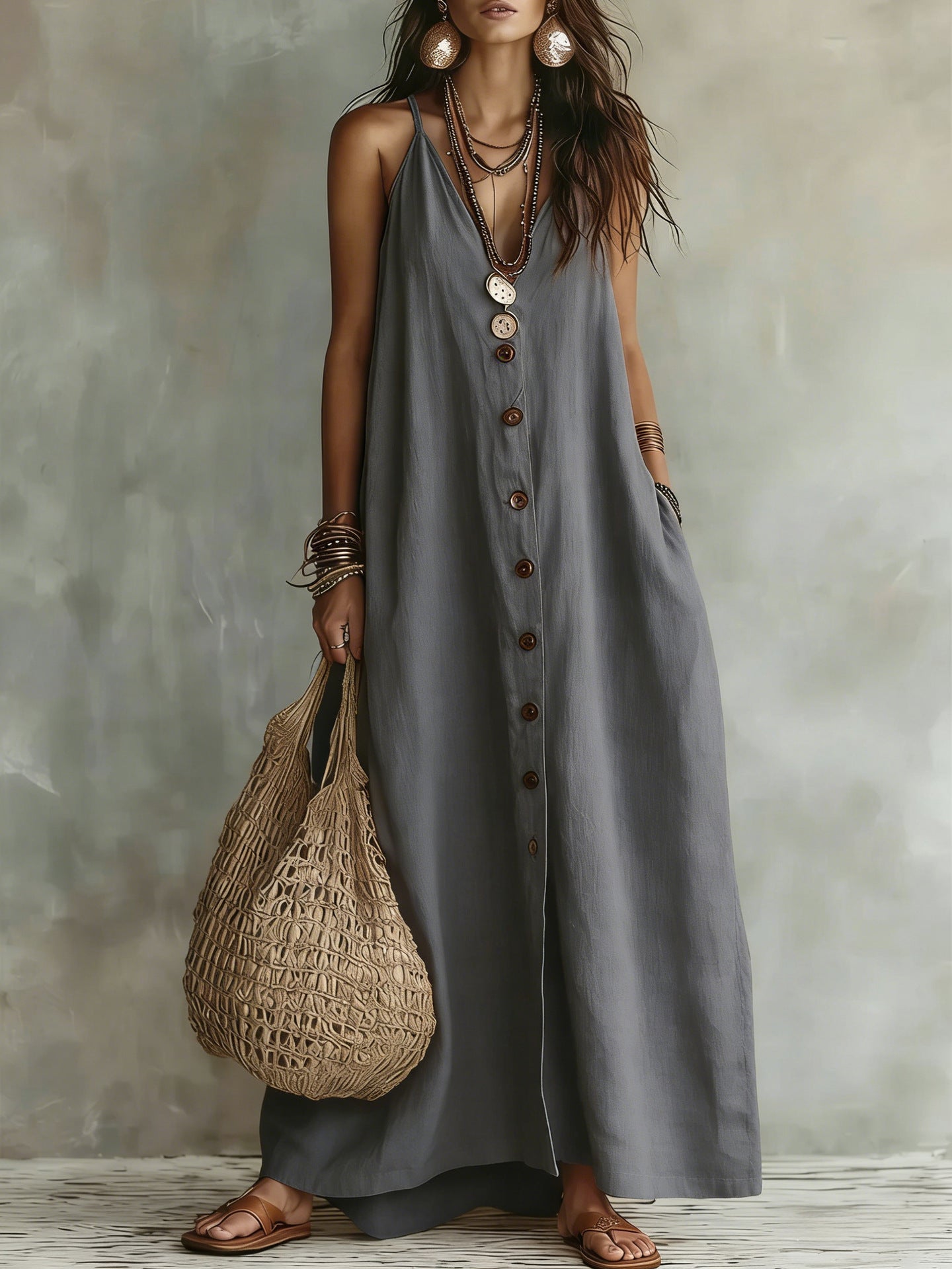 Boho Linen Maxi Dress: Effortless Summer Style
