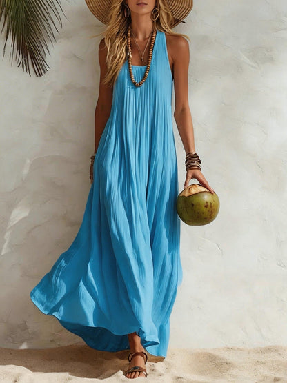 Flowy Halter Maxi Dress