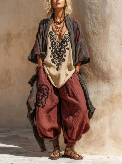 Nomadic Bohemian Art Print Three-Piece Set