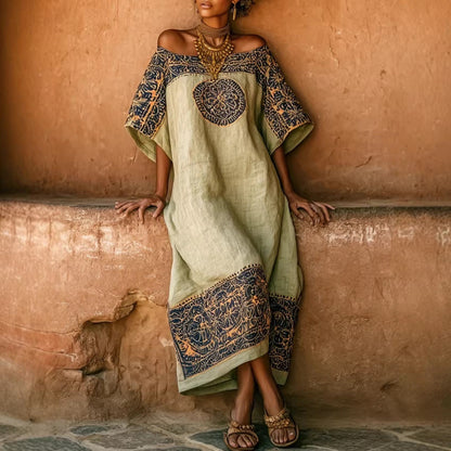 Women'S Vacation Bohemian Printed Loose Dress