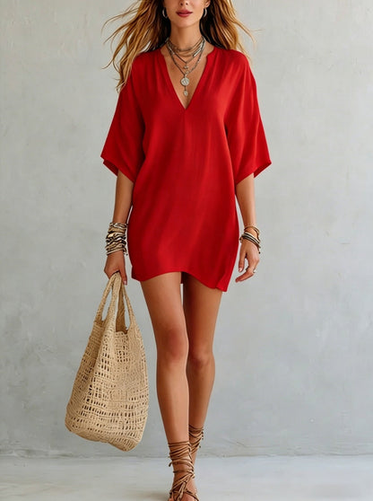 Effortless Boho Tunic Dress – Versatile Summer Essential