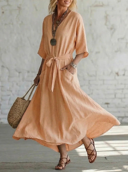 Effortless Linen Maxi Dress: Your Go-To for Timeless, Breezy Style