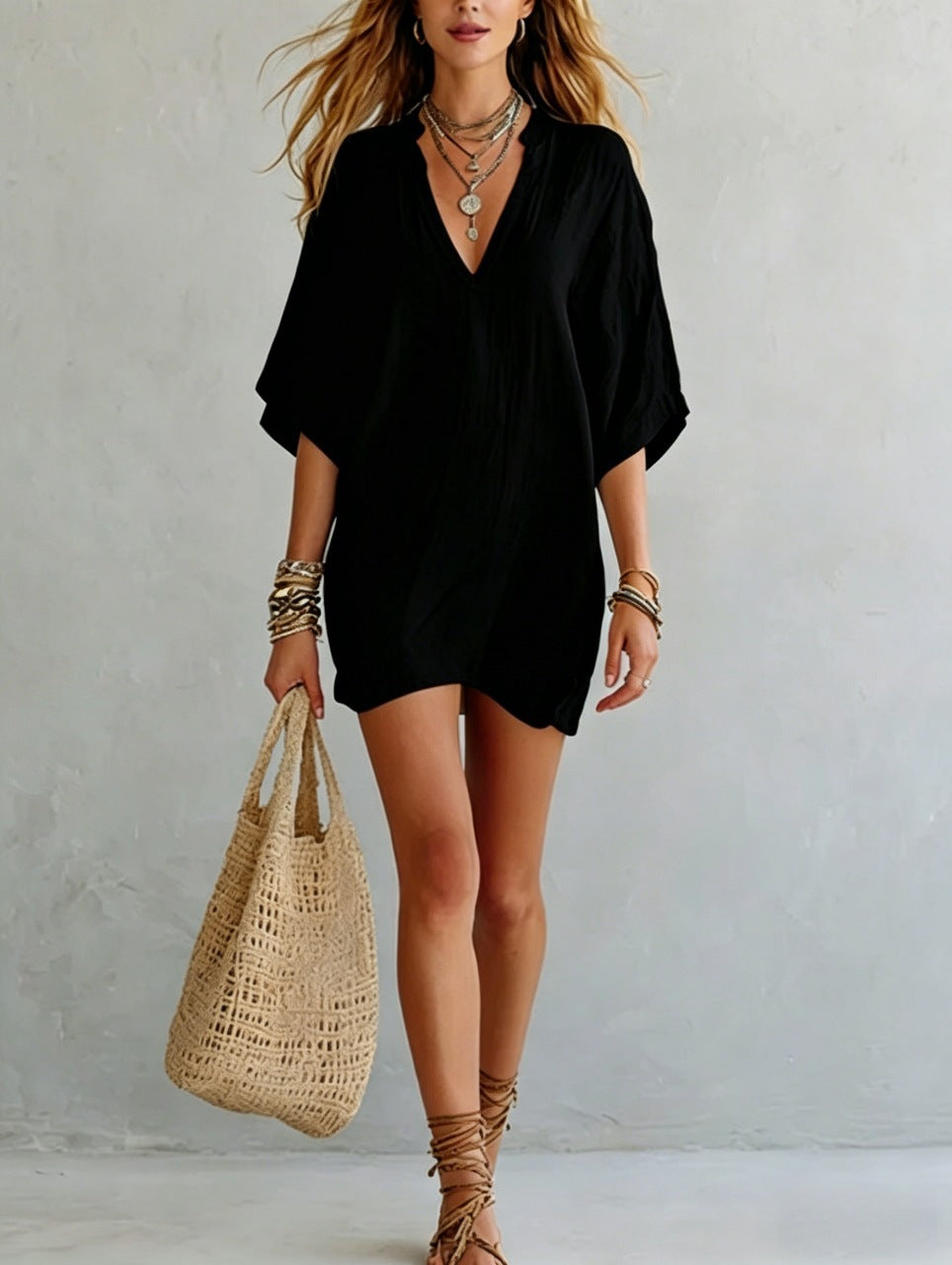 Effortless Boho Tunic Dress – Versatile Summer Essential