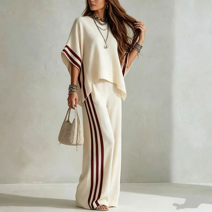 Striped Linen-Blend Two-Piece Set