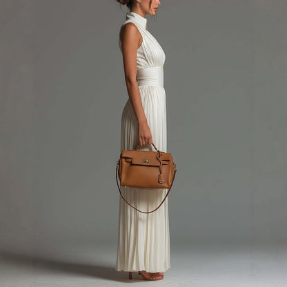 V-neck Sleeveless Zip-up Pleated Wide-leg Chiffon Jumpsuit