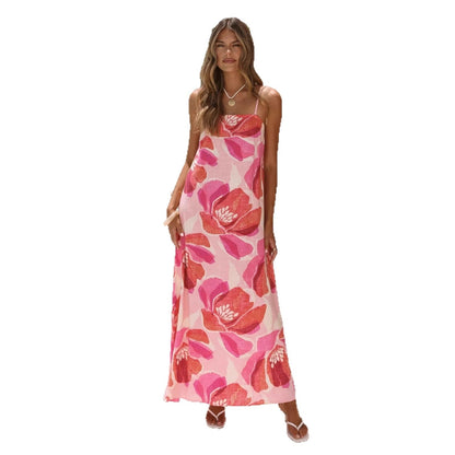 🌸Women's Floral Print Sleeveless Maxi Dress