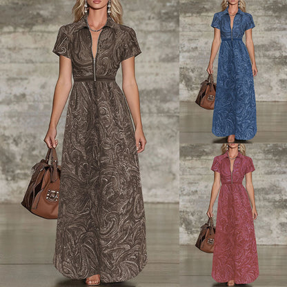🌟 Timeless Paisley Print Maxi Dress: Effortless Elegance for Every Occasion