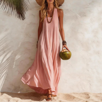 Flowy Halter Maxi Dress