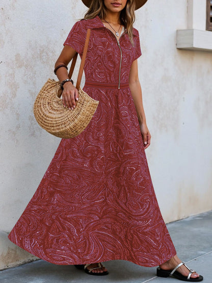 🌟 Timeless Paisley Print Maxi Dress: Effortless Elegance for Every Occasion